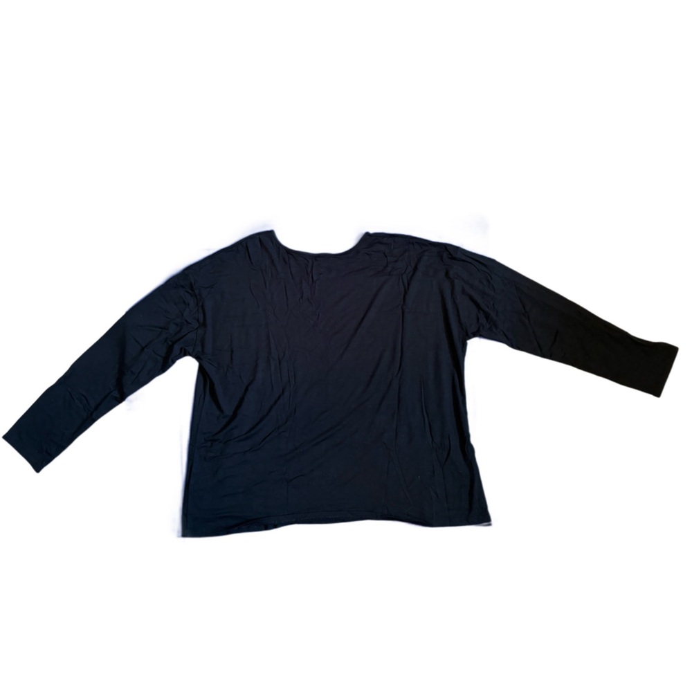 J.Jill Crew Neck Black Long Sleeve Top! - Picture 4 of 4